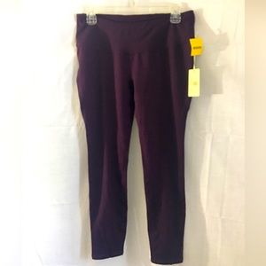 Womens purple cropped leggings